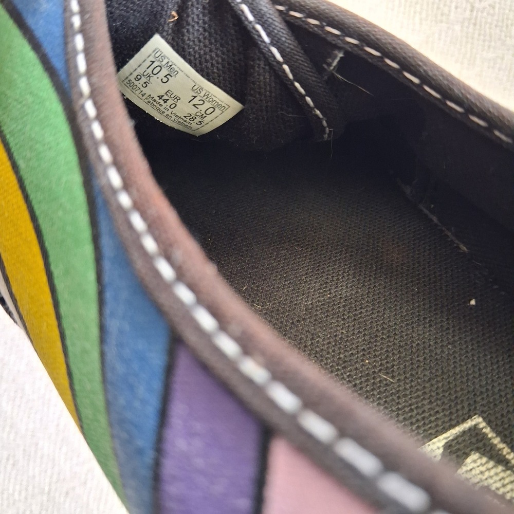 vans refract rainbow sneakers kidcore indie pop retro pride size 10.5 - Picture 8 of 9